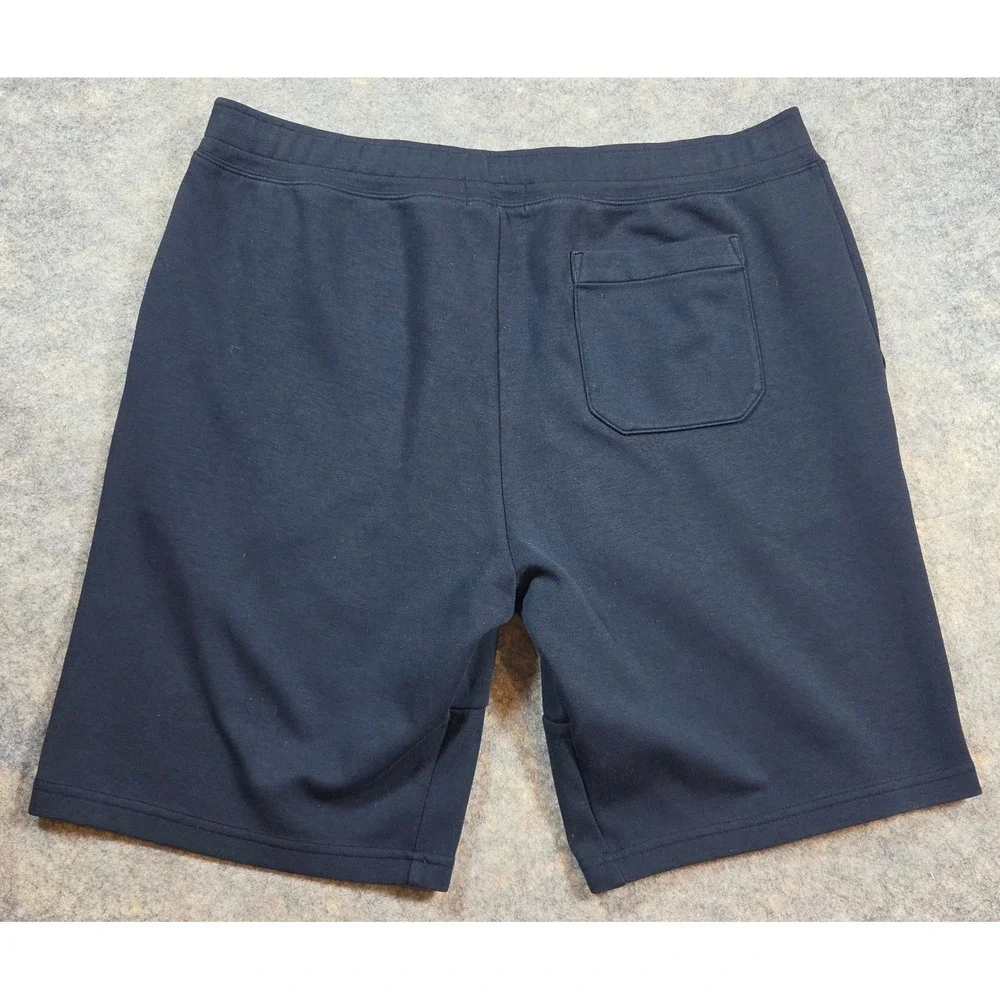 Polo Ralph Lauren Mens XL Navy Blue Knit Drawstring Pony Logo Sweat Shorts